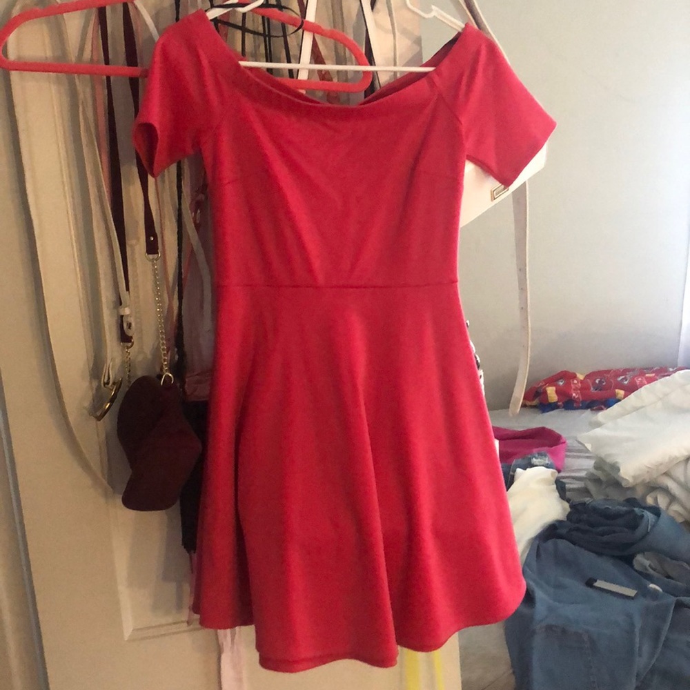 Hot pink dress